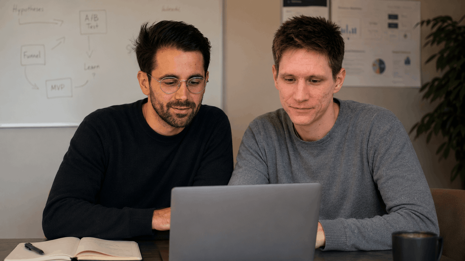 Pascal und Simon — bereit für das Erstgespräch
